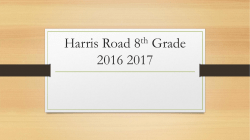 Harris Road 8th Grade 2015 2016