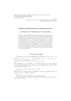 Strong Domination in Permutation