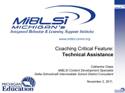 MiBLSi Coaches Conference