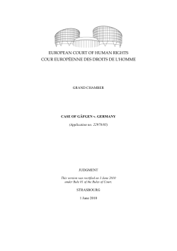 ECHR - The Graduate Institute, Geneva