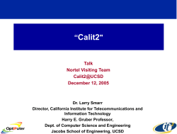 The California Institute for Telecommunications and