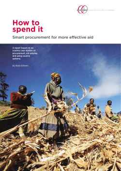 How to spend it - the United Nations