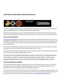 2014 Marine Corps Gazette On