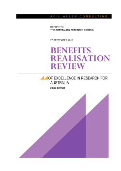 The benefits and impacts of ERA