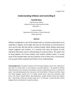 Understanding Inflation and Controlling It