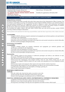 The Iraq Operation of the United Nations High Commissioner for
