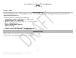 Scaffolded Alg 1 tasks - Groton Public Schools