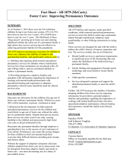 Foster Care - Alliance for Children`s Rights