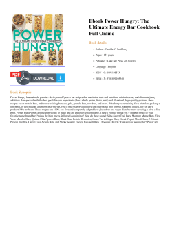 Ebook Power Hungry: The Ultimate Energy Bar