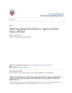 Believing Against the Evidence: Agency and the Ethics of Belief