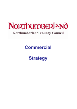 Commercial Strategy - Northumberland County Council