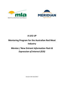 Mentee Information Pack