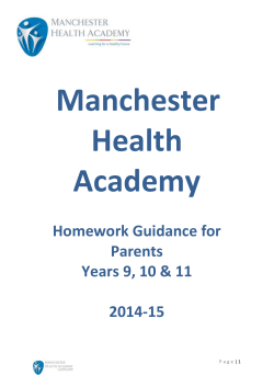 Parents Guide Homework Years 9 10 and 11