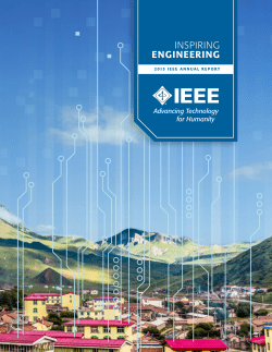 INSPIRING ENGINEERING - 2015 IEEE Annual Report