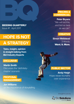 hope is not a strategy