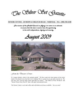 From the Director`s Corner