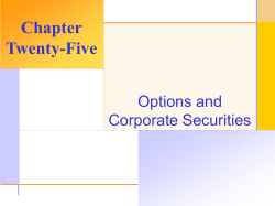 Options and Corporate Finance