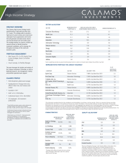 High Income Strategy - Calamos Investments