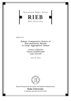 Robust Comparative Statics of Non