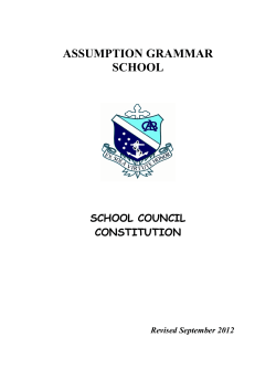School Council Constitution