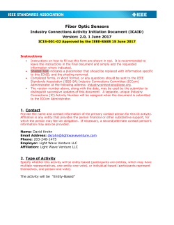 IC15-001 Fiber Optics Sensors - The IEEE Standards Association