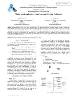 Mobile Agent Applications within Intrusion Detection Technology
