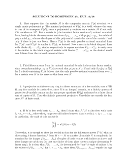 SOLUTIONS TO HOMEWORK #4, DUE 10/28 1. First suppose that