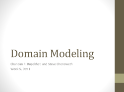 Domain Modeling - Rose