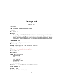 Package `mi`