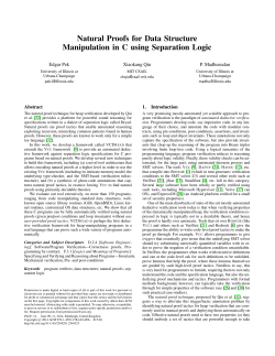 Natural Proofs for Data Structure Manipulation in C using Separation