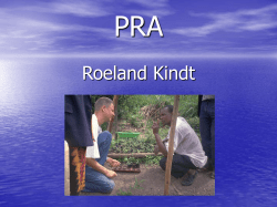 PRA - World Agroforestry Centre