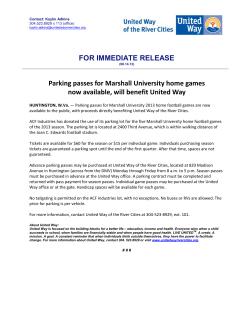 Parking passes for Marshall University home games now available