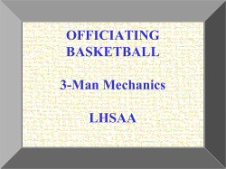 Basketball Official`s Mechanics