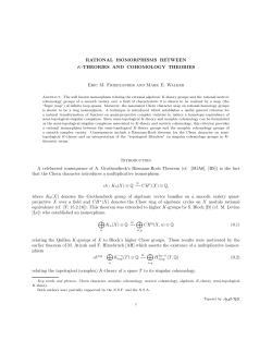 RATIONAL ISOMORPHISMS BETWEEN K