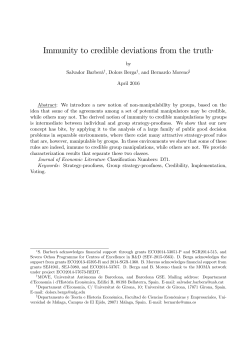 Immunity to credible deviations from the truth