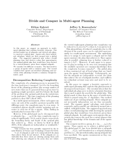 Divide and Conquer in Multi