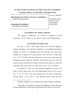 Escobedo-AOB - California Appellate Defense Counsel
