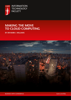 making the move to cloud computing
