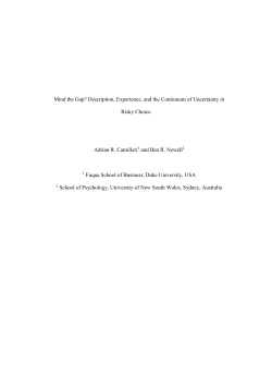 Mind the Gap? Description, Experience, and the Continuum of