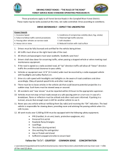 Follow the &ldquo;3 C`s&rdquo;: COURTESY COMMON SENSE