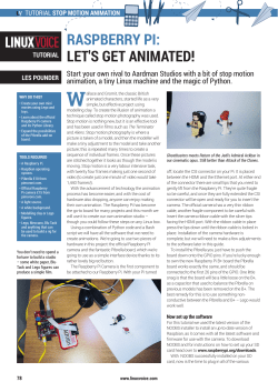 RASPBERRY PI: LET`S GET ANIMATED!