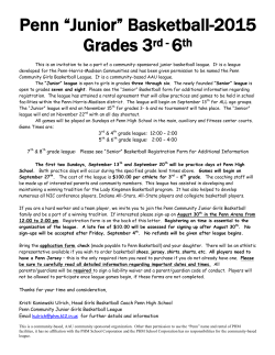 Junior League informational flyer - Penn-Harris