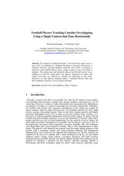 Football Players Tracking Consider Overlapping Using a Single