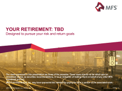the seminar - MFS Investment Management
