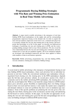 Programmatic Buying Bidding Strategies with Win Rate and Winning