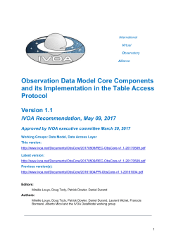 B: ObsCore Data Model Detailed Description