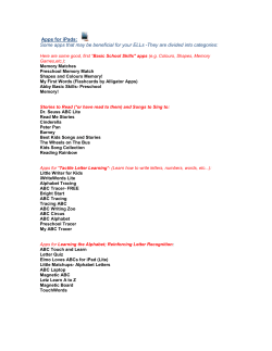 Apps for iPads