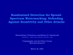 Randomized Detection for Spread-Spectrum Watermarking