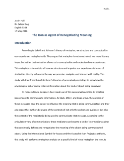 The Icon as Agent of Renegotiating Meaning