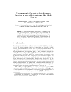 Non-monotonic Current-to-Rate Response Function in a novel